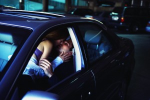 Couple Making Out in Car